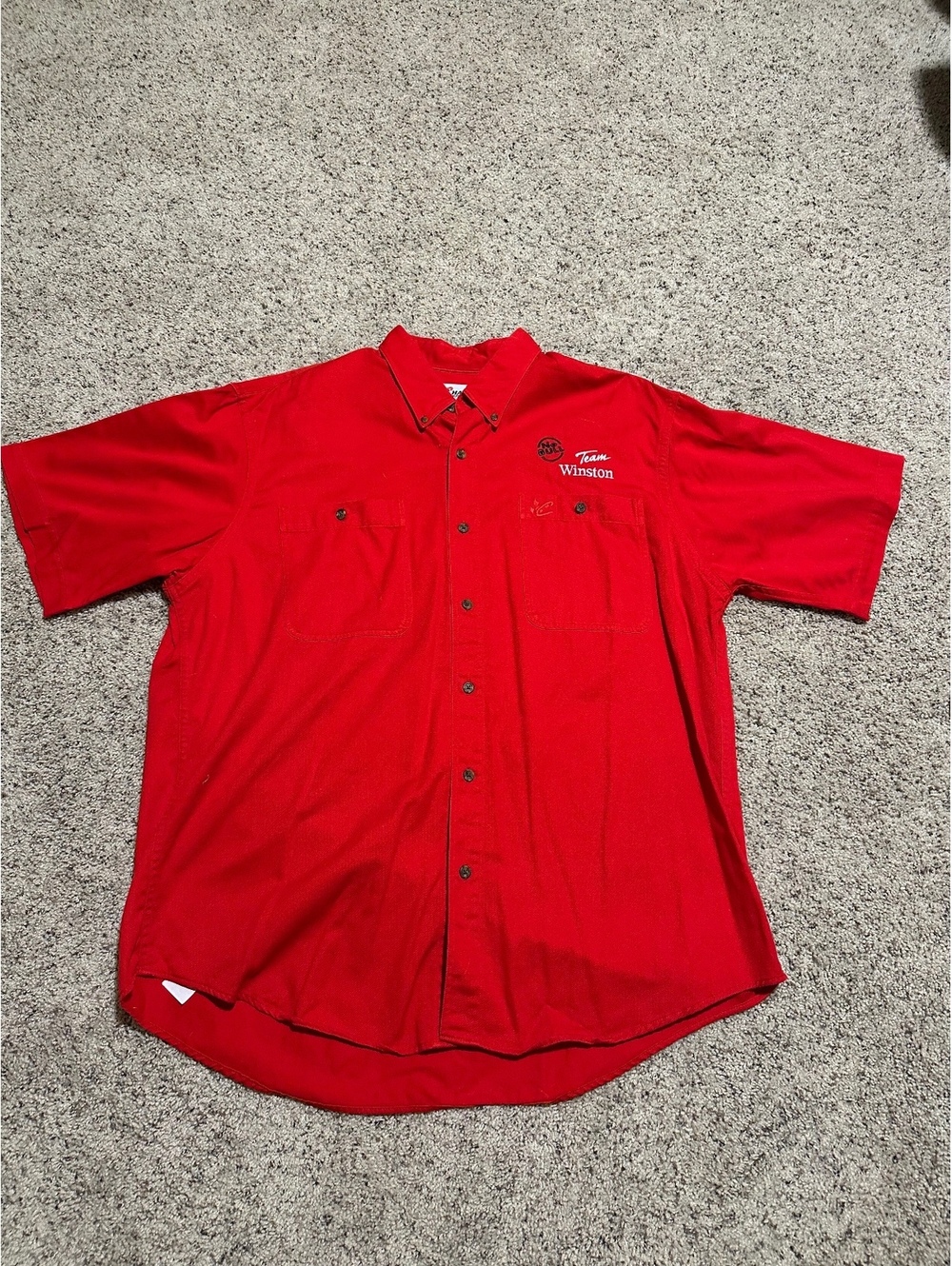 Chase Authentics Team Winston Red Button-Up Shirt XL